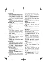 Preview for 86 page of Hitachi Koki DS 14DJL Handling Instructions Manual