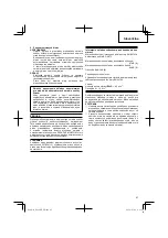 Preview for 87 page of Hitachi Koki DS 14DJL Handling Instructions Manual