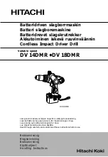 Hitachi Koki DV 14DMR Handling Instructions Manual preview