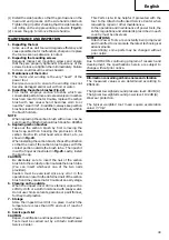 Предварительный просмотр 41 страницы Hitachi Koki DV 14DMR Handling Instructions Manual