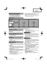 Preview for 5 page of Hitachi Koki DV 18V Handing Instructions