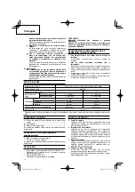 Preview for 12 page of Hitachi Koki DV 18V Handing Instructions