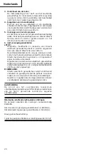 Preview for 24 page of Hitachi Koki DV 20VB2 Handling Instructions Manual