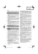 Предварительный просмотр 19 страницы Hitachi Koki DV14DCL2 Handling Instructions Manual