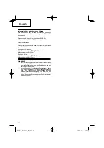 Предварительный просмотр 22 страницы Hitachi Koki DV14DCL2 Handling Instructions Manual