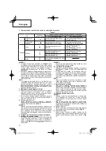 Предварительный просмотр 56 страницы Hitachi Koki DV14DCL2 Handling Instructions Manual