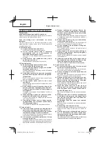 Предварительный просмотр 4 страницы Hitachi Koki EM4028 R2 Handling Instructions Manual