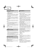 Предварительный просмотр 10 страницы Hitachi Koki EM4028 R2 Handling Instructions Manual