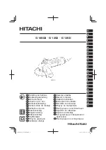 Preview for 1 page of Hitachi Koki G 10SD2 Handling Instructions Manual