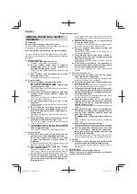 Preview for 2 page of Hitachi Koki G 10SD2 Handling Instructions Manual