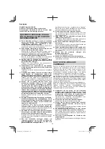 Preview for 44 page of Hitachi Koki G 10SD2 Handling Instructions Manual