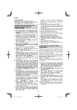 Preview for 54 page of Hitachi Koki G 10SD2 Handling Instructions Manual