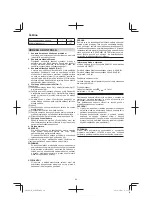 Preview for 84 page of Hitachi Koki G 10SD2 Handling Instructions Manual