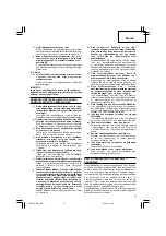 Предварительный просмотр 17 страницы Hitachi Koki G 10SN Handling Instructions Manual