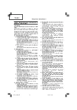 Предварительный просмотр 22 страницы Hitachi Koki G 10SN Handling Instructions Manual