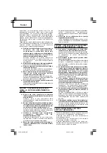 Предварительный просмотр 24 страницы Hitachi Koki G 10SN Handling Instructions Manual