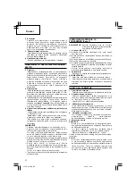 Предварительный просмотр 26 страницы Hitachi Koki G 10SN Handling Instructions Manual