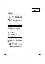 Предварительный просмотр 27 страницы Hitachi Koki G 10SN Handling Instructions Manual