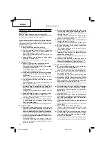 Предварительный просмотр 28 страницы Hitachi Koki G 10SN Handling Instructions Manual