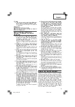 Предварительный просмотр 29 страницы Hitachi Koki G 10SN Handling Instructions Manual