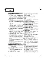 Предварительный просмотр 32 страницы Hitachi Koki G 10SN Handling Instructions Manual