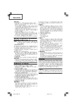 Предварительный просмотр 62 страницы Hitachi Koki G 10SR3 Handling Instructions Manual