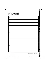 Preview for 90 page of Hitachi Koki G 10SR3 Handling Instructions Manual