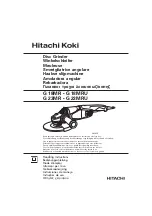 Hitachi Koki G 18MR Handling Instructions Manual preview