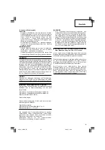 Предварительный просмотр 19 страницы Hitachi Koki G 18SS Handling Instructions Manual