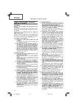 Предварительный просмотр 20 страницы Hitachi Koki G 18SS Handling Instructions Manual