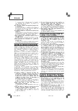 Предварительный просмотр 22 страницы Hitachi Koki G 18SS Handling Instructions Manual