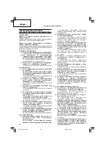 Предварительный просмотр 34 страницы Hitachi Koki G 18SS Handling Instructions Manual