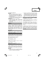 Предварительный просмотр 39 страницы Hitachi Koki G 18SS Handling Instructions Manual