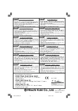 Предварительный просмотр 92 страницы Hitachi Koki G 18SS Handling Instructions Manual