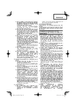 Предварительный просмотр 47 страницы Hitachi Koki GP 10DL Handling Instructions Manual