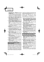 Предварительный просмотр 48 страницы Hitachi Koki GP 10DL Handling Instructions Manual