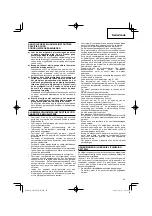 Предварительный просмотр 49 страницы Hitachi Koki GP 10DL Handling Instructions Manual