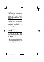 Предварительный просмотр 55 страницы Hitachi Koki GP 10DL Handling Instructions Manual