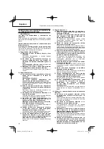 Предварительный просмотр 56 страницы Hitachi Koki GP 10DL Handling Instructions Manual