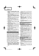 Предварительный просмотр 58 страницы Hitachi Koki GP 10DL Handling Instructions Manual