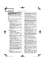 Предварительный просмотр 66 страницы Hitachi Koki GP 10DL Handling Instructions Manual