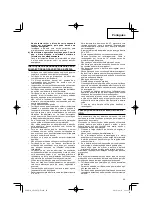 Предварительный просмотр 69 страницы Hitachi Koki GP 10DL Handling Instructions Manual