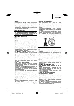 Предварительный просмотр 73 страницы Hitachi Koki GP 10DL Handling Instructions Manual