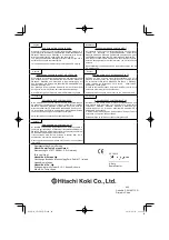 Предварительный просмотр 80 страницы Hitachi Koki GP 10DL Handling Instructions Manual