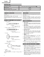 Preview for 5 page of Hitachi Koki H 65SB Handling Instructions Manual