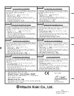 Preview for 37 page of Hitachi Koki H 65SB Handling Instructions Manual