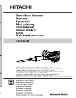 Preview for 1 page of Hitachi Koki H 65SB2 Handling Instructions Manual