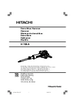 Hitachi Koki H70SA Handling Instructions Manual preview