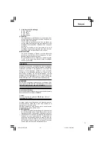 Preview for 15 page of Hitachi Koki H70SA Handling Instructions Manual