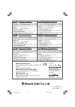 Preview for 32 page of Hitachi Koki H70SA Handling Instructions Manual